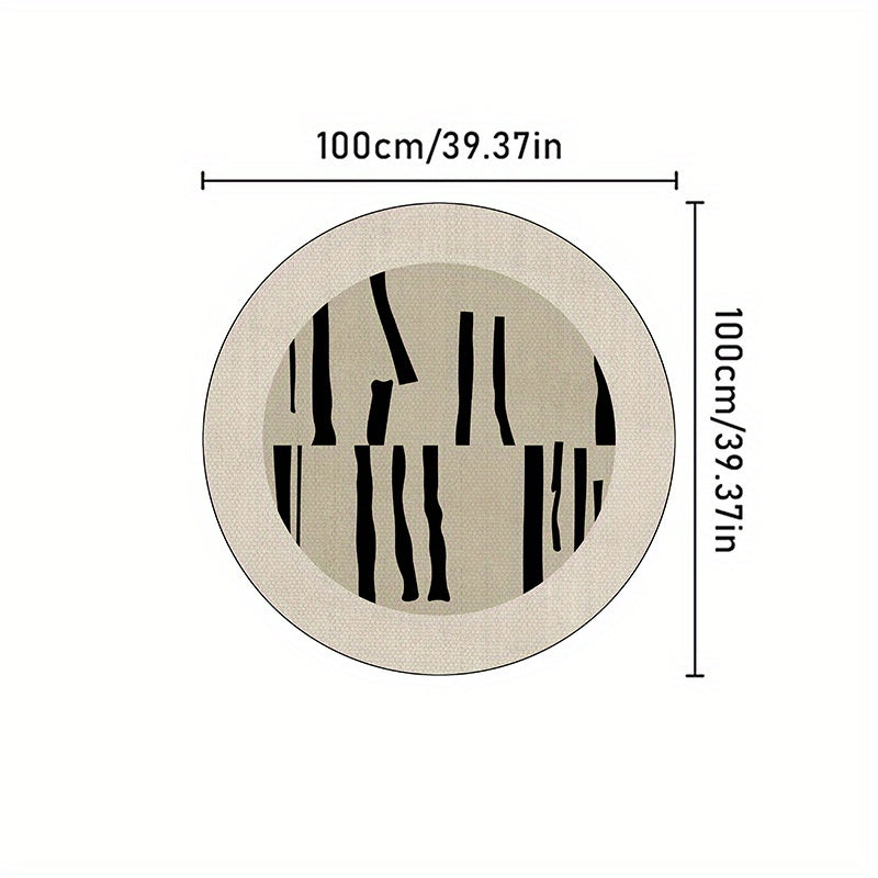 French Style Round Rug for Living Room Decor