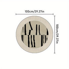 French Style Round Rug for Living Room Decor