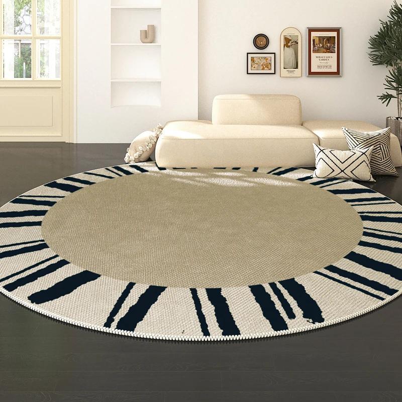 French Style Round Rug for Living Room Decor