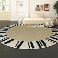 French Style Round Rug for Living Room Decor