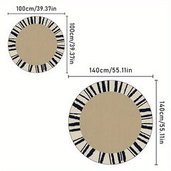 French Style Round Rug for Living Room Decor