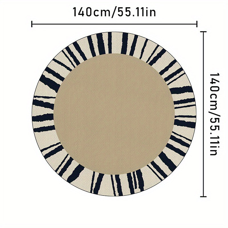 French Style Round Rug for Living Room Decor
