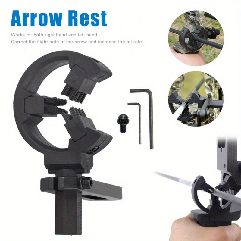 Brush Capture Arrow Rest for Compound Bow