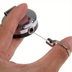 Outdoor Sports Keychain Anti-theft Fishing Supplies Telescopic Easy Pull Buckle