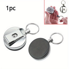 Outdoor Sports Keychain Anti-theft Fishing Supplies Telescopic Easy Pull Buckle