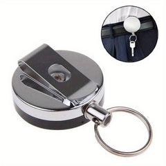Outdoor Sports Keychain Anti-theft Fishing Supplies Telescopic Easy Pull Buckle