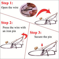 1pc Reusable Metal Mouse Trap Safe & Reliable Large Clip Rodent Trap