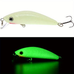 1pc 3D Luminous Minnow Bait Night Fishing Saltwater Tackle