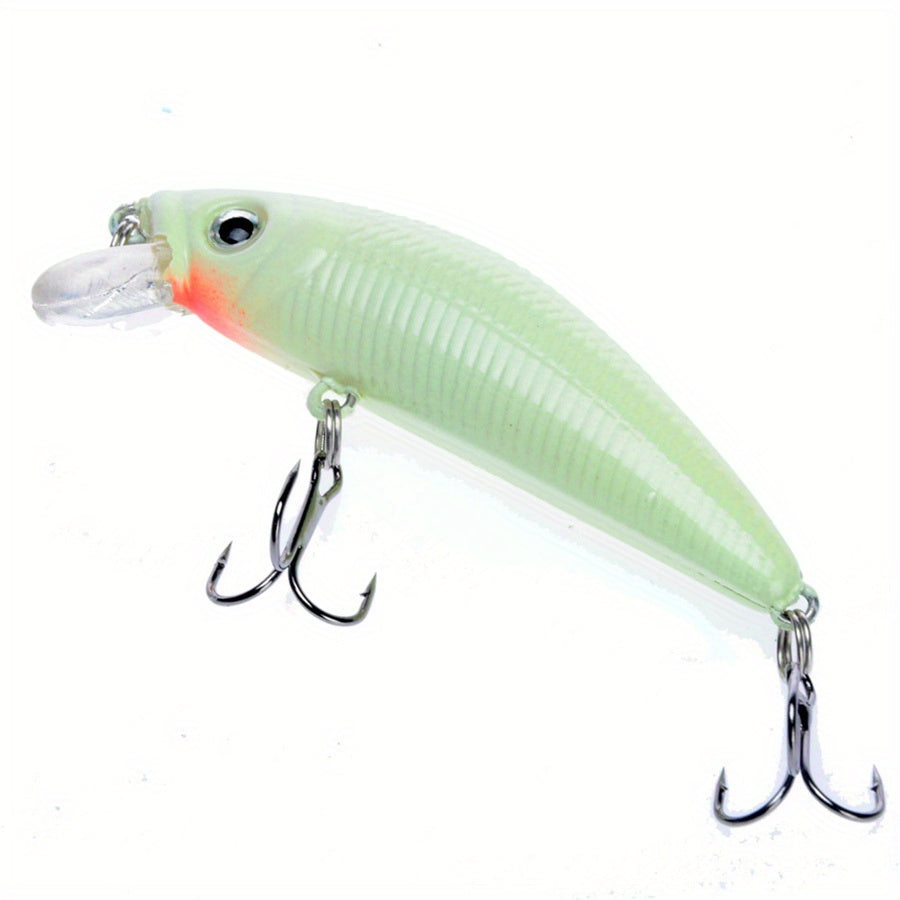 1pc 3D Luminous Minnow Bait Night Fishing Saltwater Tackle