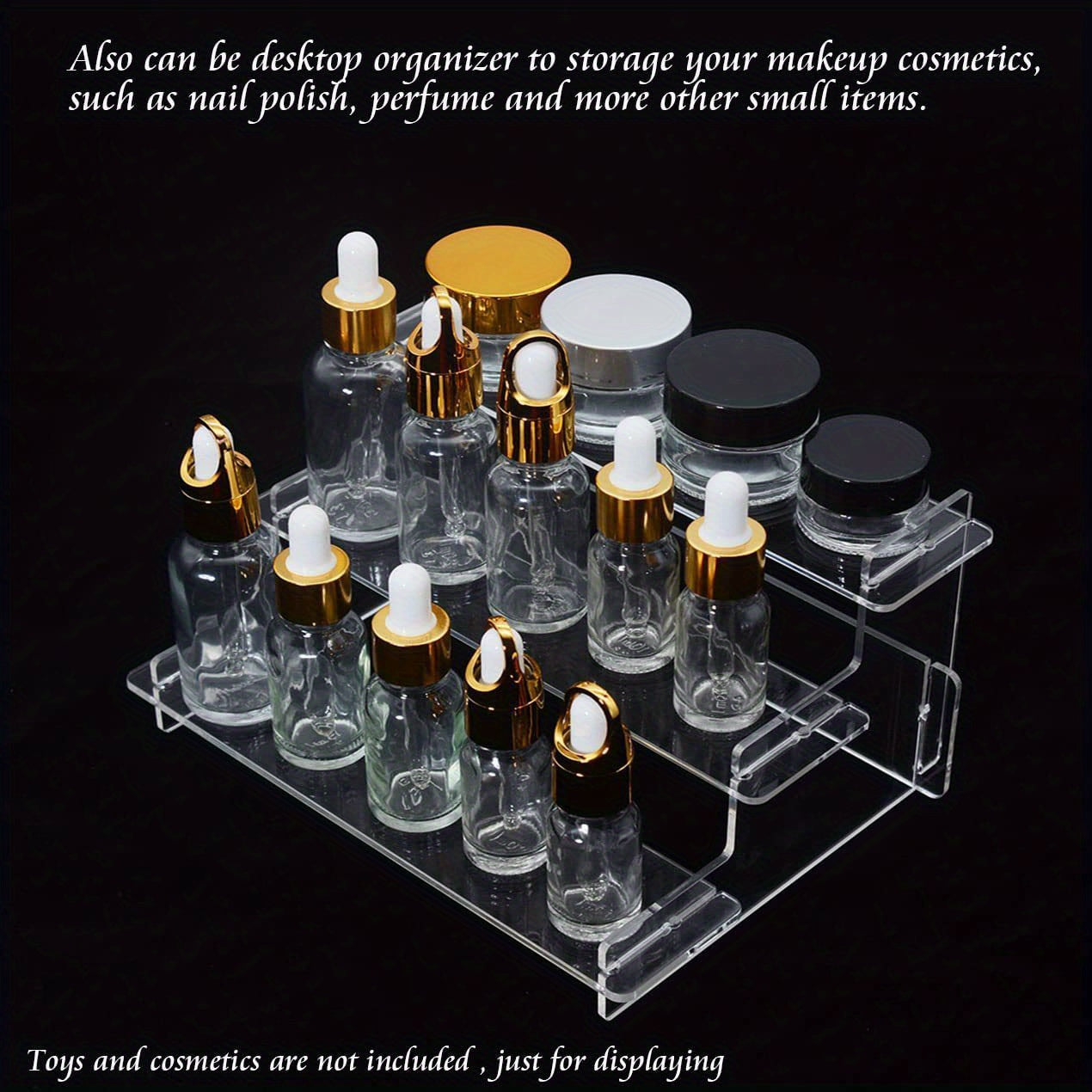 Acrylic Three Layer Ladder Hand Display Stand
