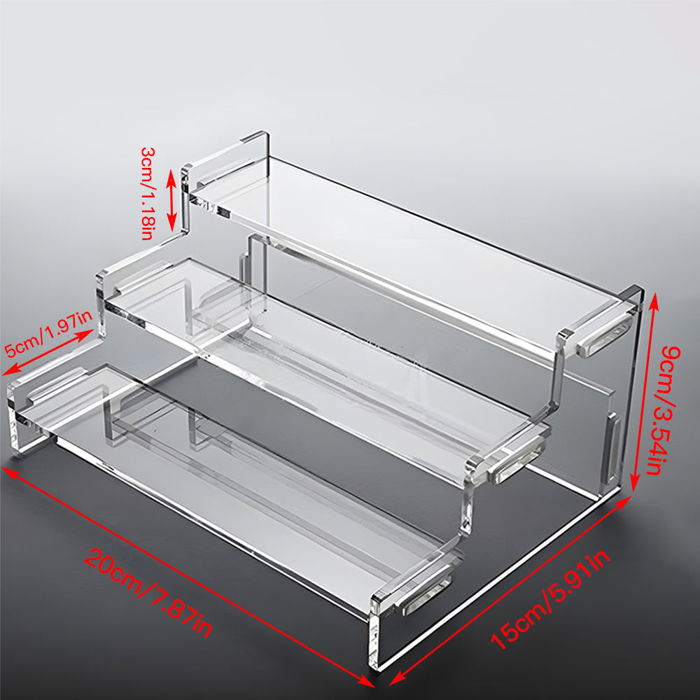 Acrylic Three Layer Ladder Hand Display Stand
