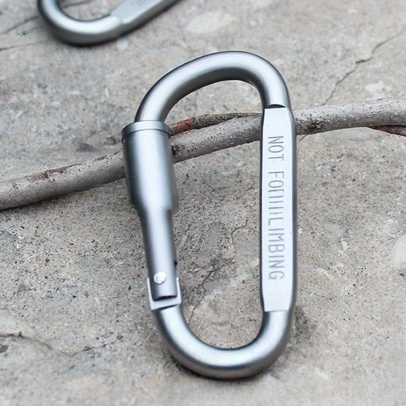 Lockable D Type Mountaineering Buckle Quick Hanging Nut Buckle Aluminum Alloy