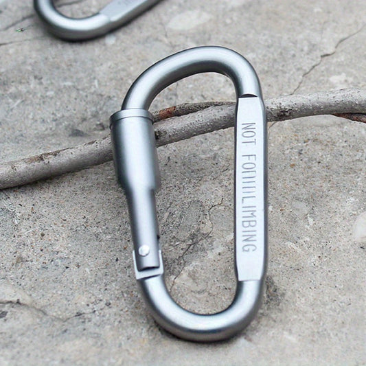 Lockable D Type Mountaineering Buckle Quick Hanging Nut Buckle Aluminum Alloy
