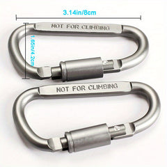 Lockable D Type Mountaineering Buckle Quick Hanging Nut Buckle Aluminum Alloy
