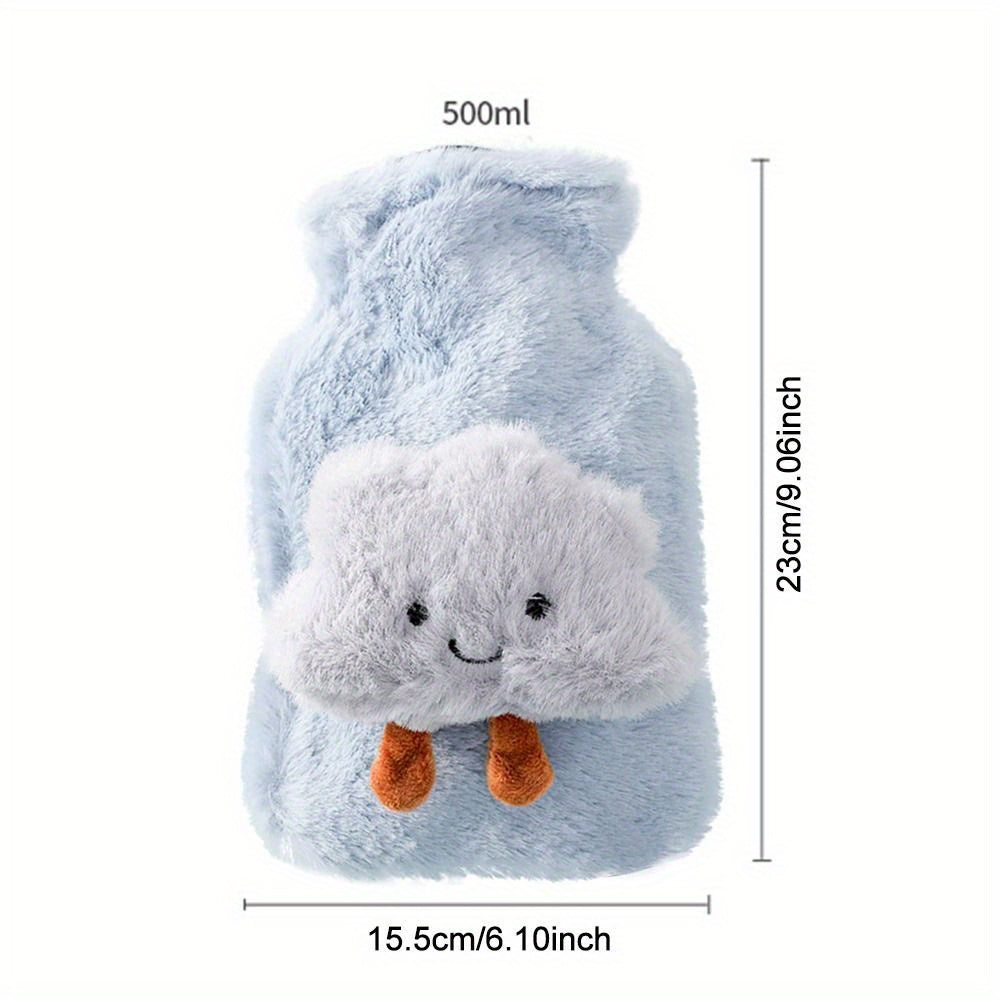 500ML Cartoon Plush Hot Water Bag Hand Warmer