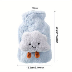 500ML Cartoon Plush Hot Water Bag Hand Warmer