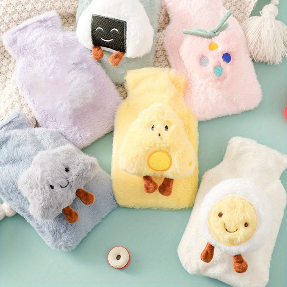 500ML Cartoon Plush Hot Water Bag Hand Warmer