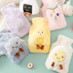 500ML Cartoon Plush Hot Water Bag Hand Warmer