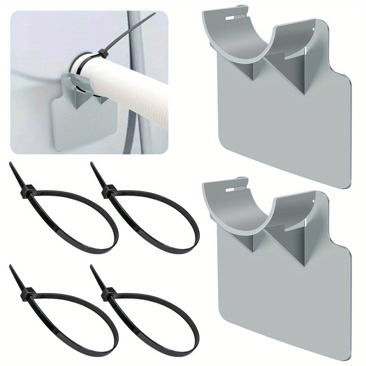 Swimming Pool Pipe Holder Tool Kit Plastic Pool Pipe Support Bracket
