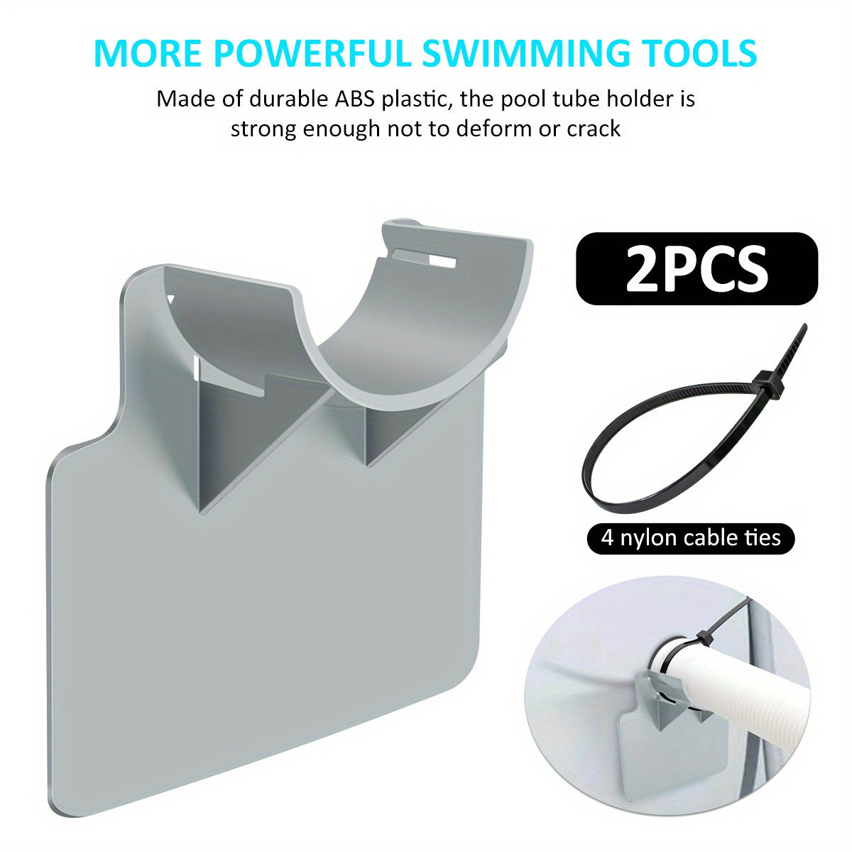 Swimming Pool Pipe Holder Tool Kit Plastic Pool Pipe Support Bracket