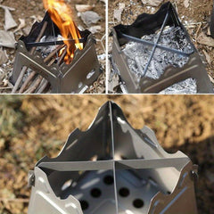Portable Stainless Steel Firewood Stove for Camping