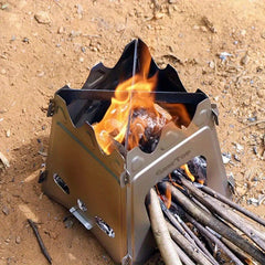 Portable Stainless Steel Firewood Stove for Camping