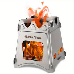 Portable Stainless Steel Firewood Stove for Camping