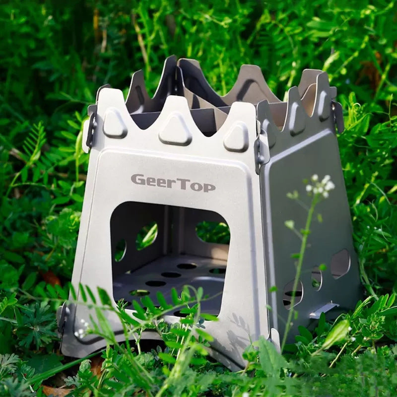Portable Stainless Steel Firewood Stove for Camping