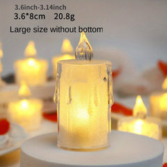 24pcs LED Tea Lights Candles Pumpkin Lights Wedding Christmas Decorations