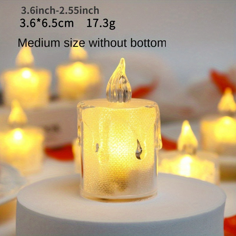 24pcs LED Tea Lights Candles Pumpkin Lights Wedding Christmas Decorations