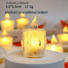 24pcs LED Tea Lights Candles Pumpkin Lights Wedding Christmas Decorations
