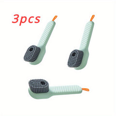 Multifunctional Liquid Added Shoe Brush Soft Fur Clothing Cleaning