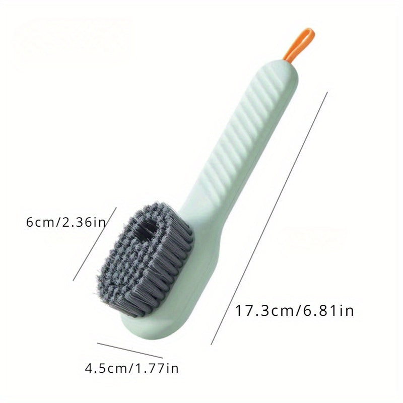 Multifunctional Liquid Added Shoe Brush Soft Fur Clothing Cleaning