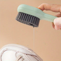 Multifunctional Liquid Added Shoe Brush Soft Fur Clothing Cleaning