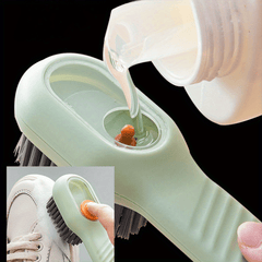 Multifunctional Liquid Added Shoe Brush Soft Fur Clothing Cleaning