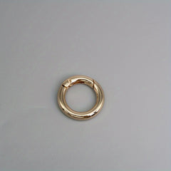 Spring Buckle Round Metal Keychain Keyring Accessory