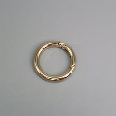 Spring Buckle Round Metal Keychain Keyring Accessory