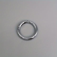 Spring Buckle Round Metal Keychain Keyring Accessory