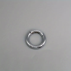 Spring Buckle Round Metal Keychain Keyring Accessory