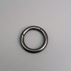 Spring Buckle Round Metal Keychain Keyring Accessory