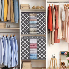 Bedding Storage Bag Non-woven Fabric Durable Handle Closet Organizer Blankets