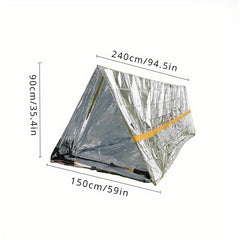 Silver Quick Set Up Relief First Aid Tent Shelter Survival
