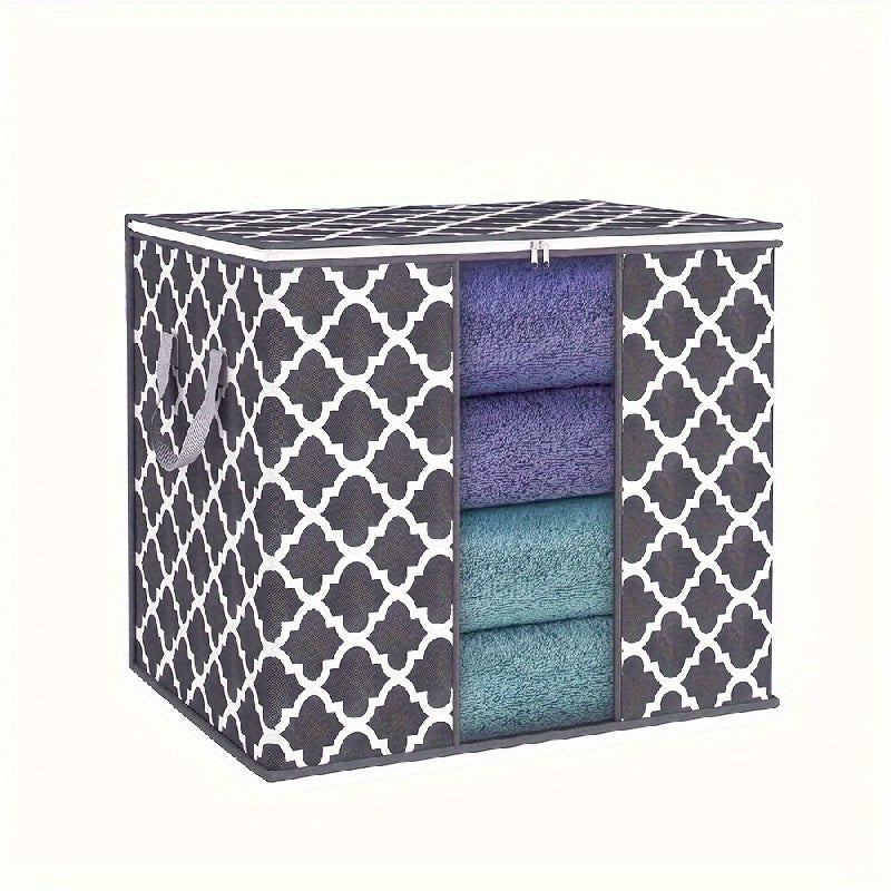 Bedding Storage Bag Non-woven Fabric Durable Handle Closet Organizer Blankets