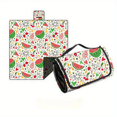 Portable Cartoon Picnic Mat for Outdoor Beach Lawn