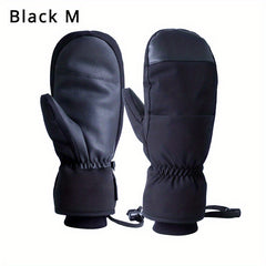 Men's Waterproof Ski Mitten Winter Sports Gloves for Snowboarding