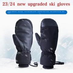 Men's Waterproof Ski Mitten Winter Sports Gloves for Snowboarding