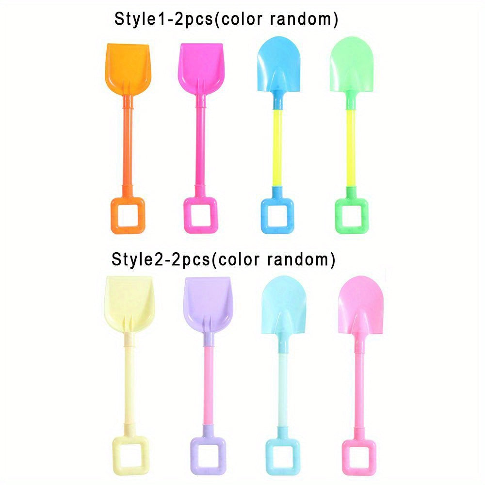 2pcs Plastic Beach Shovel & Snow Tool Set