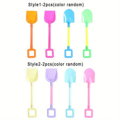2pcs Plastic Beach Shovel & Snow Tool Set