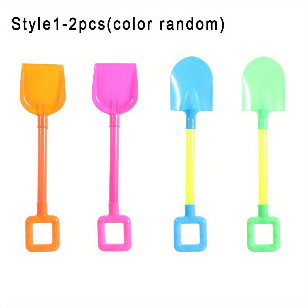 2pcs Plastic Beach Shovel & Snow Tool Set