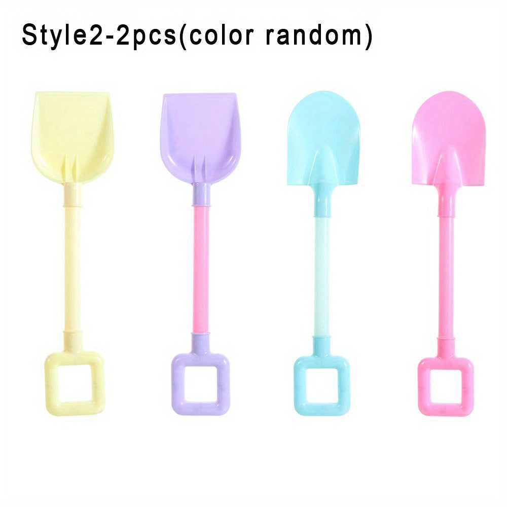 2pcs Plastic Beach Shovel & Snow Tool Set
